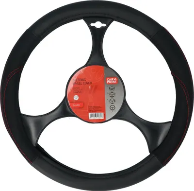 Obrázek produktu pro Carpoint Potah řídítekPolyuretankůže černý/červený 37-39cm