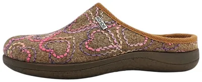 Productafbeelding van Rohde Bari G Damenschuhe Hausschuhe Pantolette Braun Freizeit