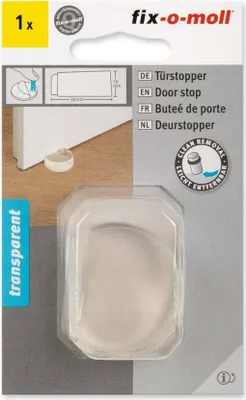 Produktbild von Türstopper transparent 38 x 16 mm fix-o-moll