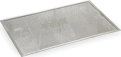 Produktbild von 6x Pizza Screen eckig mit Perforierung 60 x 40 cm Aluminium