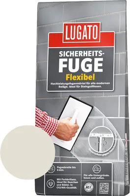 Produktbild von Lugato Fugenmörtel Sicherheitsfuge Flexibel silbergrau 1 kg