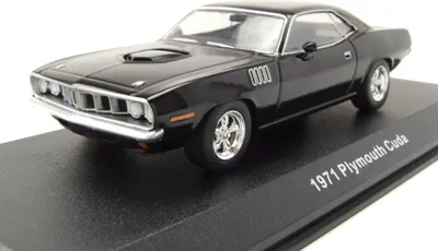 Produktbild von Greenlight Collectibles 86641 Plymouth Cuda 1971 schwarz John Wick Chapter 4 1:43