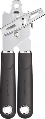 Produktbild von KitchenCraft MasterClass Dosenöffner mit ergonomischem Griff, Edelstahl, 19 cm - Schwarz