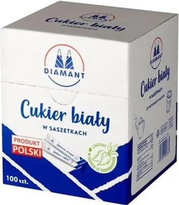 Obrázek produktu pro Cukier biały w saszetkach Diamant 200 x 5 g
