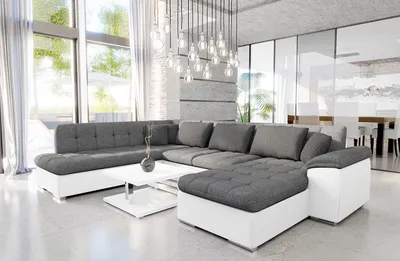 Produktbild von MIRJAN24 Ecksofa Niko Bis, Bettkasten und Schlaffunktion, Sofa vom Hersteller, Wohnlandschaft, Polstergarnitur (Soft 017 + Lux 05 + Lux 06, Seite: Rechts)