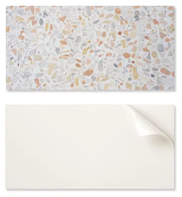 Immagine prodotto di Pannelli adesivi in vinile per pareti, con stampa di un motivo a mosaico di pietra, dimensioni 120x60 cm