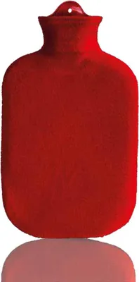 Produktbild von Wärmflasche 2 Liter Bettflasche Wärmeflasche Gummi Wärmekissen Konturbezug aus Fleece von Sänger