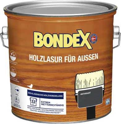 Produktbild von Bondex Holzlasur 2,5 L anthrazit
