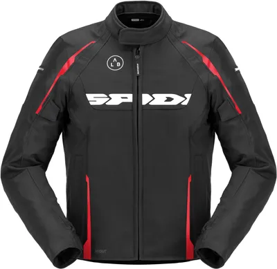 Productafbeelding van Spidi Dragon H2OUT waterdichte motorfietstextiljas, zwart/rood, maat L