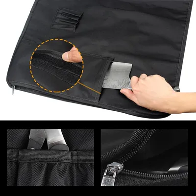 Produktbild von Messertasche mit 15 Fächern, Kochmessertasche, Modell 2