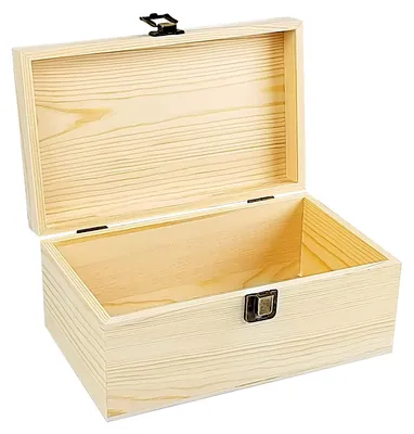 Zdjęcie produktu dla Drewniana skrzynka z pokrywą, wymiary 23,5 x 14 x 10 cm, naturalne rozwiązanie do przechowywania dokumentów