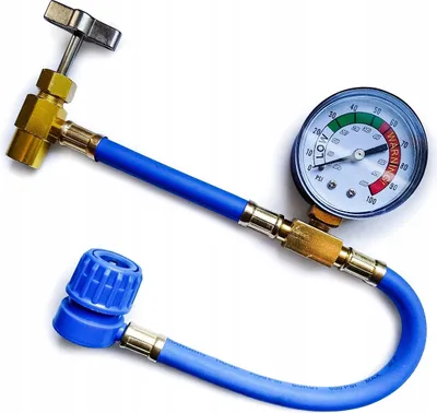 Produktbild von Schlauch Mit Manometer Fix Für Klimaanlage Füllung Ac R134A R1234Yf
