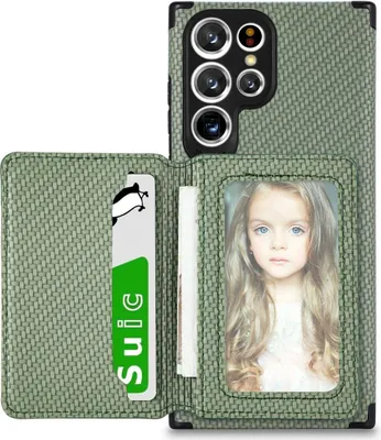 Produktbild von König Design Hülle kompatibel mit Samsung Galaxy S22 Ultra 5G Kunststoff Soft Handyhülle - Handy Case Grün