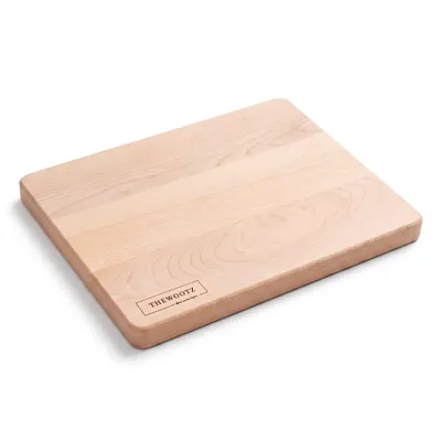 Productafbeelding van TheWootz Grote Houten Snijplank – 45×36×3 cm – Massief Beukenhout – Handgemaakt in Nederland – Snijplank Hout voor Vlees, Groente & Brood
