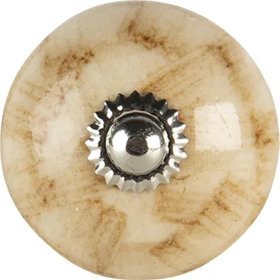 Produktbild von Clayre & Eef Türknauf Ø 4 cm Beige Braun Keramik