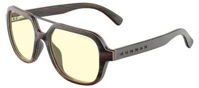 Zdjęcie produktu dla GUNNAR okulary biurowe / do gier HUMBOLDT EBONY * bursztynowe soczewki * BLF 65 * ostrość GUNNAR
