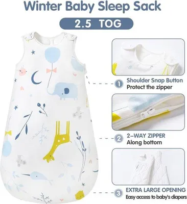Image de Sac de couchage pour bébé Famanu - Coton, pour enfants de 12 à 18 mois