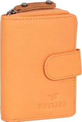 Produktbild von MUSTANG Leder Geldbörse Seattle Leather Wallet Side Opening Orange