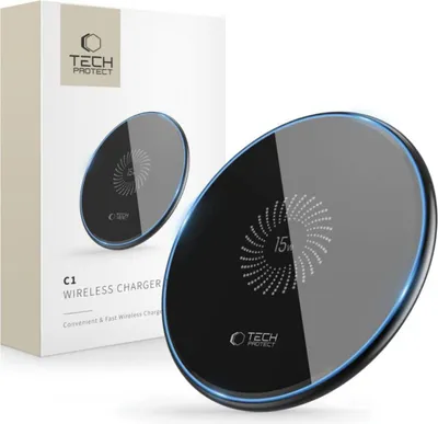 Zdjęcie produktu dla Tech-Protect Qi15W-C1 Wireless Charger 15W Black