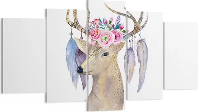 Produktbild von Bild auf Leinwand - Leinwandbild - Lieber Kopf hipster illustration - 160x85cm - Wand Bild - Wanddeko - Leinwanddruck - Bilder - Kunstdruck - Leinwand bilder - Wandkunst - EA160x85-3113