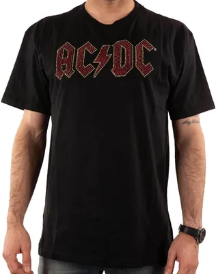 Produktbild von AC/DC - T-Shirt Logo für Herren/Damen Uni RO4757 (XXL) (Schwarz)