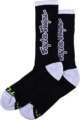 Image de Chaussettes de performance Troy Lee Designs pour hommes, Signature, noires, L/XL
