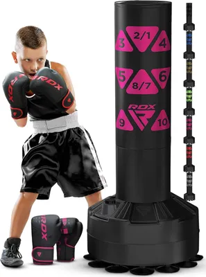 Produktbild von Standboxsack RDX freistehender Boxsack für Kinder, 4FT Boxsack mit Handschuhen