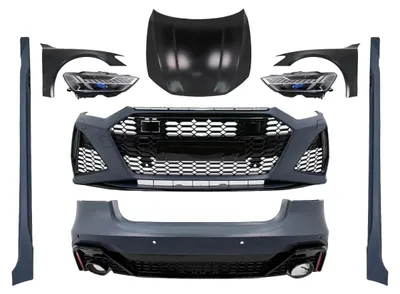 Produktbild von Bodykit für Audi A7 4G 10–14 Wide RS Look Haube Stoßstange Kotflügel Kühlergrill.