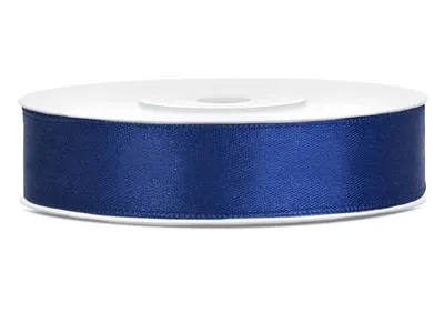 Zdjęcie produktu dla Wstążka satynowa 12 mm x 25 m Granatowa