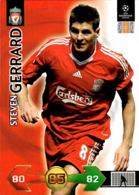Image de Panini Champions League 2009/10 Liverpool Steven Gerrard card