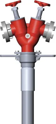 Produktbild von Standrohr Storz 2xB DN80 Rückflussverhinderer + Belüftungsventil