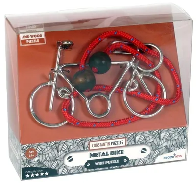 Zdjęcie produktu dla Łamigłówka Metalowa Rower Recent Toys poziom 5 z 5