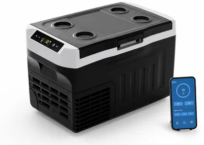 Produktbild von EUHOMY 21L Kompressor Kühlbox -2020, 12V Auto-Kühlschrank, Tragbarer Gefrierschrank 12/24V DC 220-240V AC, mit APP-Steuerung für Camping, Reisen, LKW, Haus: Amazon.de: Auto & Motorrad