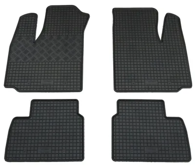 Gummifußmatten Set 4-teilig für Fiat Doblo 1 223 (2001-2010), schwarz