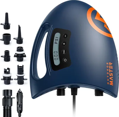 Produktbild von OutdoorMaster The Shark Elektrische Luftpumpe SUP Pumpe Hochdruck mit 20PSI 12V DC aufblasbare Boards Outdoor Wassersport Paddleboard SUP-Zubehör