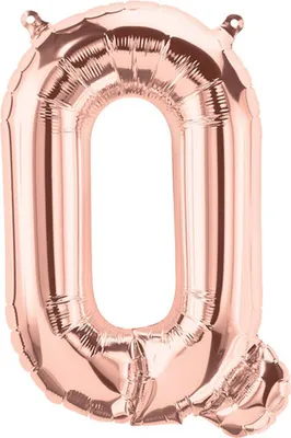 Produktbild von Folienballon Buchstabe Q, rosegold, ca. 80 cm, für Luftbefüllung