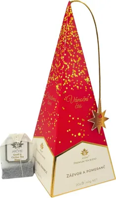 Immagine prodotto di ARÔME Tè in piramide, nero con zenzero e arancia, glitterato