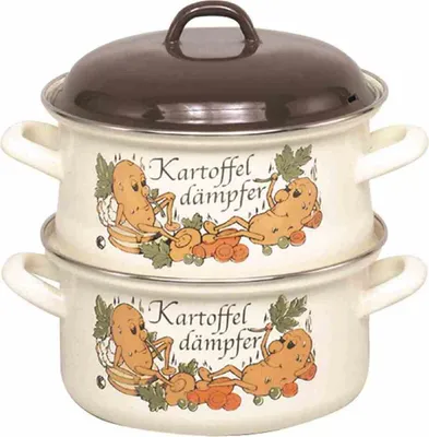 Produktbild von Parný hrniec na zemiaky / organický parný hrniec smaltovaný Ø 20 cm