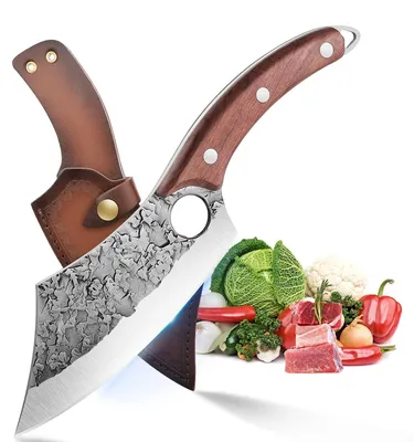 Image de Couteau de chef fait à la main, en acier de haute qualité