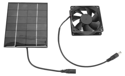 Obrázok produktu pre Ventilátor so solárnym panelom, odvod vzduchu, ventilácia, nástroj na odvod tepla pre skleníkové prístrešky