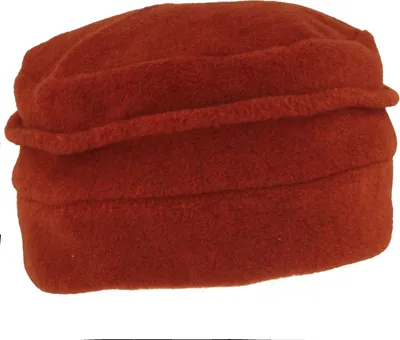 MtM warmer & weicher Stoffhut Fleece Wintermütze mit Biese in rot