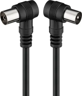 Immagine prodotto di Goobay 11525 Cavo d'antenna angolato ( Presa coassiale a 90°