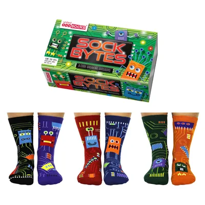 Produktbild von Sock Bytes Schaltkreis Oddsocks Socken in 30,5-38,5 im 6er Set