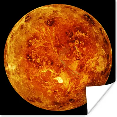 Produktbild von MuchoWow® Poster Venus - Galaxie - Planeten 100x100 cm - Babyzimmer