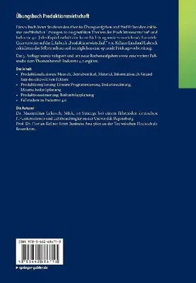 Produktbild von Übungsbuch Produktionswirtschaft