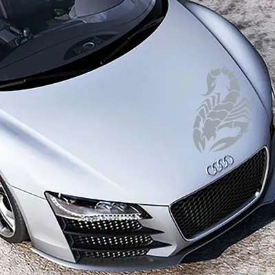 Produktbild von Aufkleber - Autoaufkleber "Skorpion" 70cm x 46cm silber - Tuning Carystyling Heckscheibe Auto