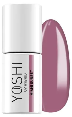 Obrázek produktu pro Yoshi Hybridní lak na nehty tmavě fialový – profesionální permanentní lak na nehty 6 ml – UV lak na nehty s praktickým štětcem – Yacht & Yoyo