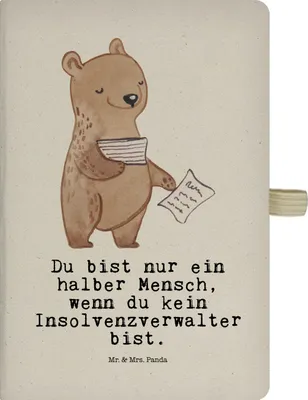 Produktbild von Mr. & Mrs. Panda Adressbuch Insolvenzverwalter Herz - Transparent - Geschenk, Tagebuch, notizbuch, a4, Kladde, skizzenbuch, Journal