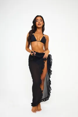 Produktbild von Moda Minx Sarong Amour an der Seite zum Binden Black M/L