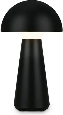 Produktbild von LED Akku-Tischleuchte Tischlampe für innen außen Garten USB IP44 schwarz Pilz